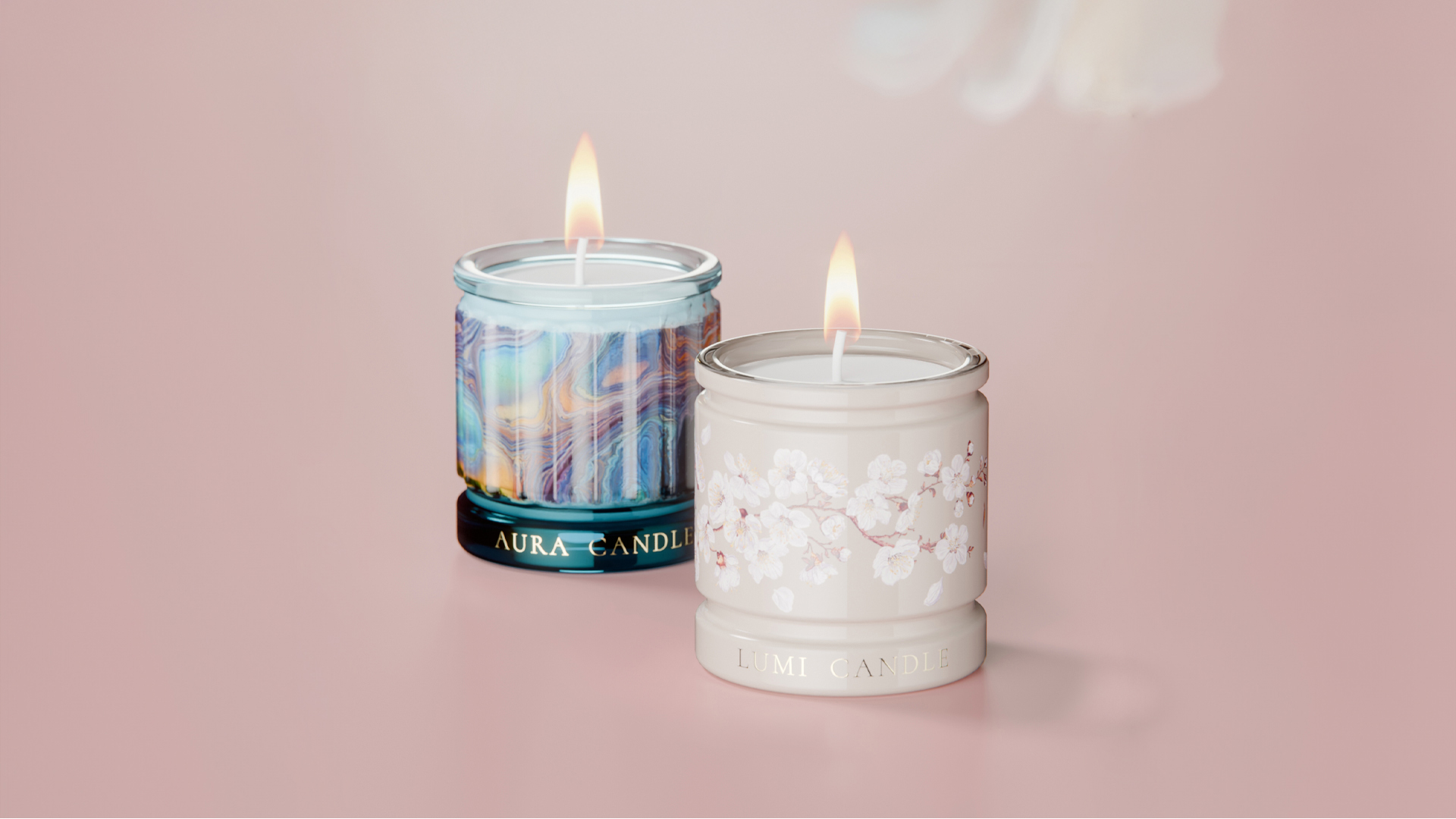 New in the offer – Glass candles Aura and Lumi